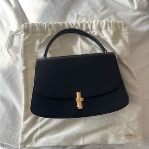 The Row Sofia 10 tote bag Black Shoulder Bag with Gold Accent